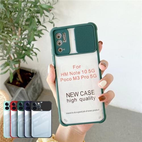 Push pull Protection Transparent Case for Xiaomi Redmi 9AT 9T 9C NFC Redmi Note 10S 10T 9S Pro POCO F3 X3 M3 PC Shockproof Cover