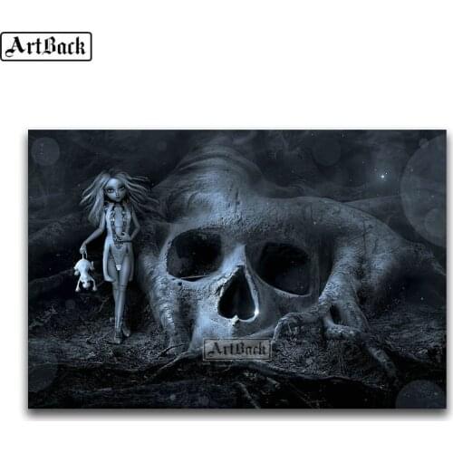 Sale Diamond Embroidery "Skull" diy 5d Diamond Painting Icon Full Square Art Deco Diamond Mosaic Gift