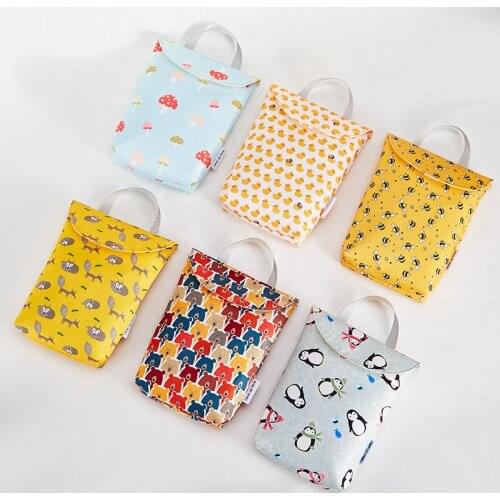 Baby Diaper Bag Feeding Bottle Storage Bag Portable Waterproof Portable Mother and Baby Bag