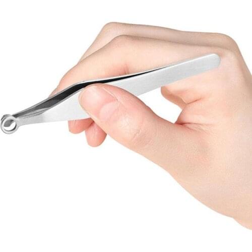 Universal Steel Round Tip Manual Nose Hair Trimming Tools Tweezers Eyebrow Scissors Nose Hair Trimmer For Men