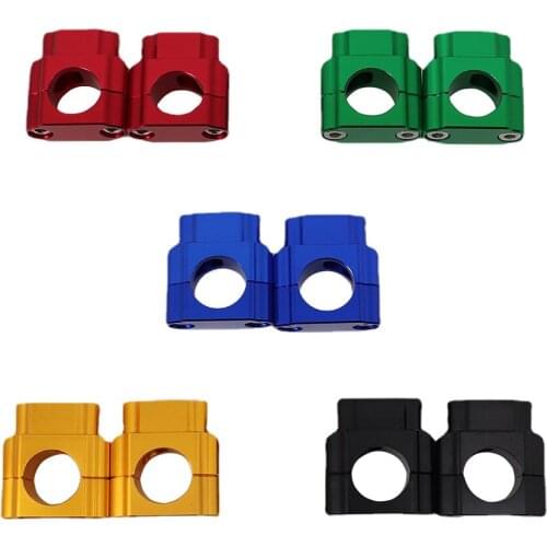 Universal CNC 22mm 28mm Motorcycle Handlebar Riser Bar Mount Handle Clamp Risers Adapter For 7/8" 1-1/8 Pit Dirt Bike