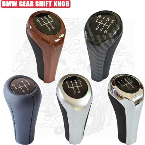 Advanced Leather Gear Shift Knob For BMW 1 3 5 6 Series E30 E32 E34 E36 E39 E46 E53 E60 E61 E63 E81 E82 E90 5/6 Speed Gear Head