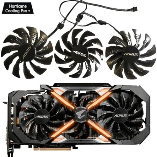 95mm T129215BU 12V 0.55A PLD10015B12H Fan For GIGAYTE AORUS GeForce GTX 1080 Ti GTX 1080Ti RTX2060 Xtreme Edition Video Card Fan