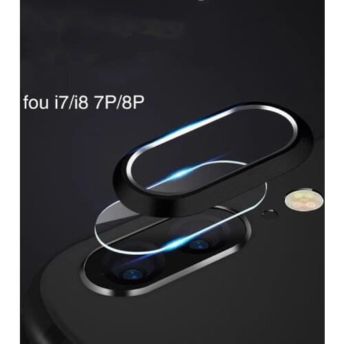 Tempered Glass Protection Ring Case for IPhone SE 2020 XR Metal Camera Lens Cover Screen Protector for iPhone 78 PLUS
