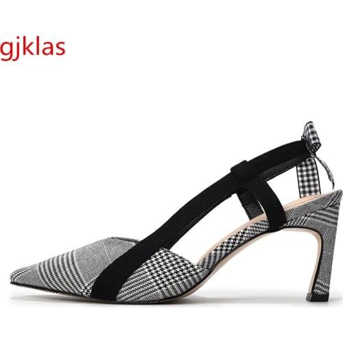 Bow Women Shoes High Heel Sandals Woman Summer Shoes Sandal Heels Pointed Toe Fashion Casuales Gladiator High Heels Woman Pumps