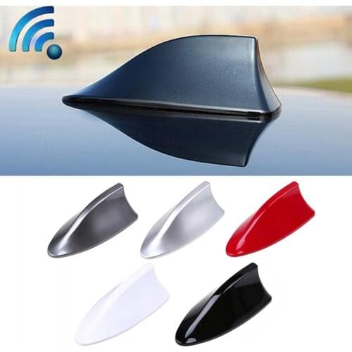 1x Car Truck Van Roof Shark Fin Radio Antenna For Polo Ford Nissan FM Signal Roof AM Signal Radio Aerials Roof Antennas