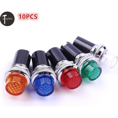 10PCS AC220V 10W DH16-HS LED Signal Light Indicator Light Red Green Yellow Blue White Color For Indicator Signals LED Lighting