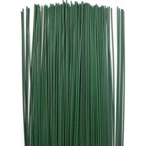 12pcs/lot Green 60cm Plastic Florist Stub Stems Floral Wire Wedding Bridal Bouquet Craft Decor Home Artificial Decorations