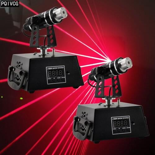 2 pieces / Moving Head Red Laser Scan Light laser lights DMX512 Dot matrix effect MINI Laser light