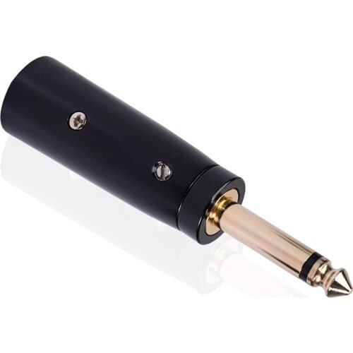 2pcs 3-Pin XLR Male to 1/4" 6.35mm Mono Audio Microphone Mic TRS Adapter