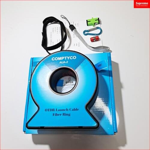 500M 1Km 2Km Mini Portable OTDR Launch Cable Box FC/APC to FC/UPC Blind Zone Eliminator FC APC to UPC SM 1310/1550nm Fiber Rings