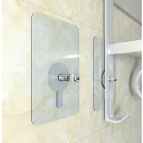 6pcs Screw Stickers Wall Picture Hook Non-Marking Punch-Free Invisible Traceless Hardwall Drywall Picture Hanging Kit