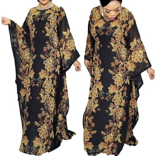 Length 159cm 2 Piece Set African Dresses For Women Africa Clothing Muslim Long Dress Length Fashion African Dress For Lady