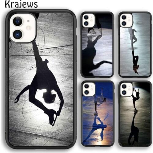 Krajews Figure Skating Dance Sport Soft Phone Case Cover For iPhone 5 SE 6s 7 8 plus X XR XS 11 12 pro max Samsung Galaxy S9 S10