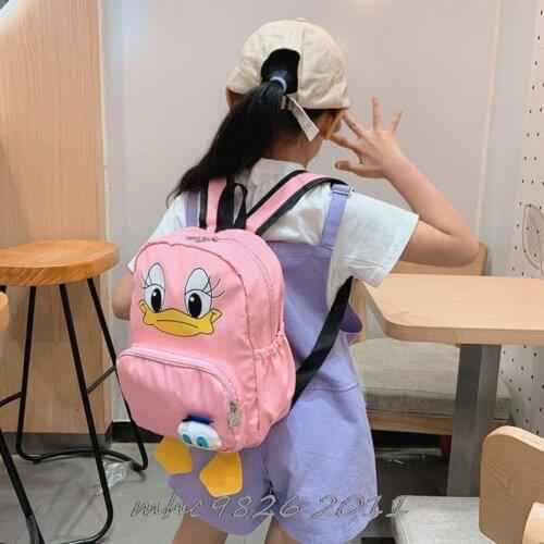Disney Backpack Children School Bags Boys Girls Mickey Duck Daily Travel Backpack Cartoon Mochila School Gifts