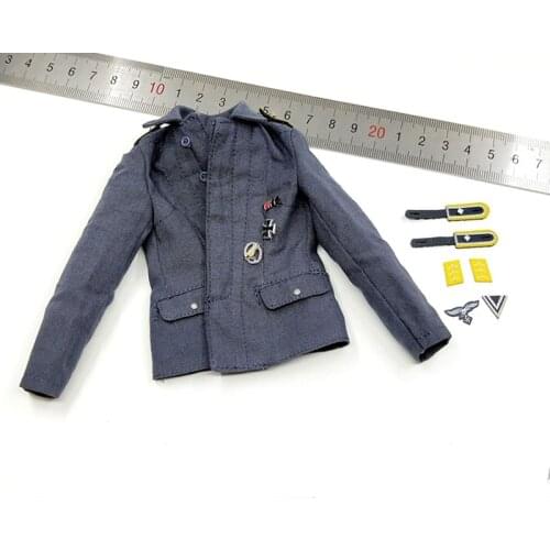 DID D80146 1/6 Scale German Green Devil Paratrooper uniform jacket model with stamp For Action Figure Body DIY