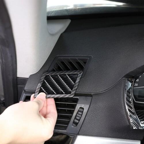 For BMW X3 E83 2003-10 ABS Carbon Fiber Car Dashboard Air Conditioning Air Outlet Frame Decoration Accessories Car Modification