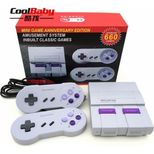 AV-USB Interface Dual Gamepad Controls Retro Family Classic Handheld Game Players Built-in 660 Games Mini TV Game Console