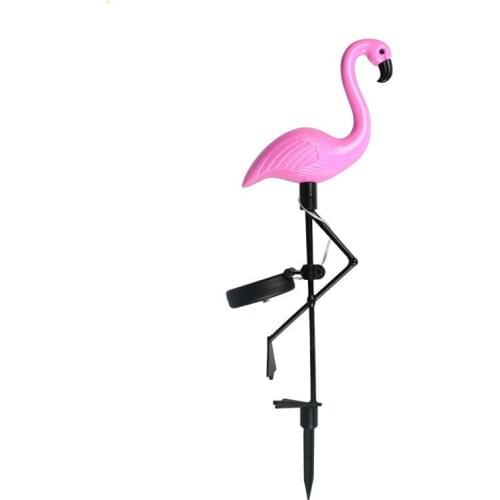Flamingo Solar Ground Lights Solar Powered Path Lights Flamingo Lawn Lamp with Solar Panel Waterpoof for Garden Pathway Outdoor