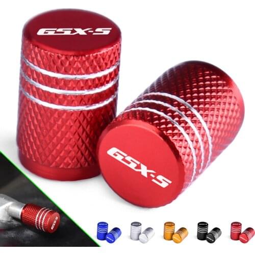 GSXS Motorcycle Tire Valve Air Port Stem Cover Cap Plug CNC Aluminum Accessories For Suzuki GSX-S750 GSX-S1000 GSX-S1000F