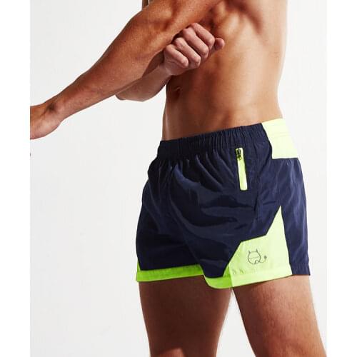 Summer Swimwear Quick Dry Swimsuits Board Beachwear Shorts Swimming Trunks Men Sport Splice Bathing Suit Maillot De Bain Homme