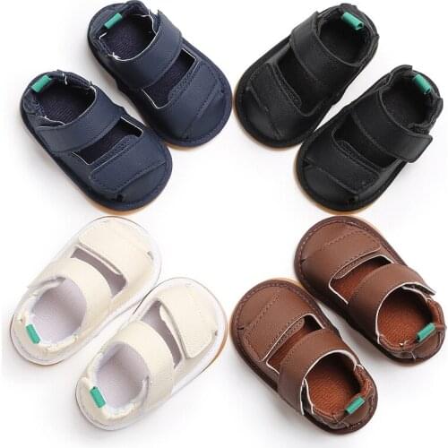 Summer baby boy shoes Baotou rubber non-slip baby toddler shoes