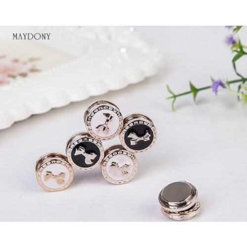 XT104 fashion headwear scarf magnet brooch Bow tie hijab clips