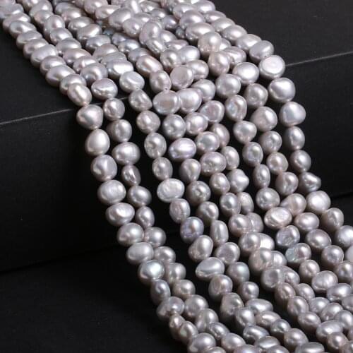Natural Pearl Beads Irregular Shape Hole Pearl Bead for Fashion Jewelry Making DIY Necklace Bracelet Gifts 8-9-10mm