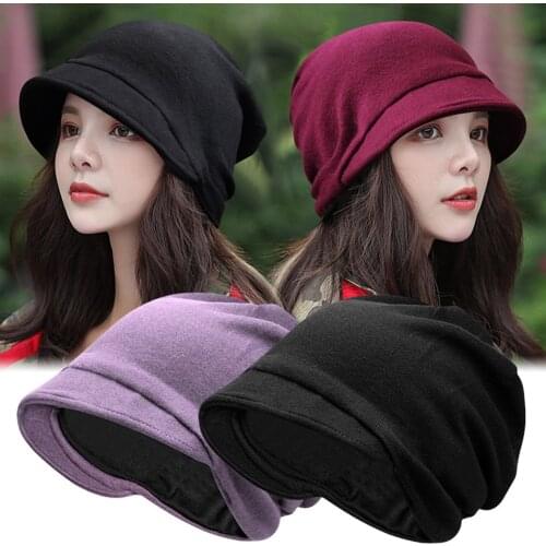 Newest Women Winter Warm Hat Windproof Caps Short Brim Outdoor Bomber Hat
