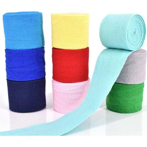 New 30MM(3cm) Width 100% Cotton Belt Strong Herringbone Tape Package Cotton Ribbon For Handmade Diy Cloth Accessories 34 Colours