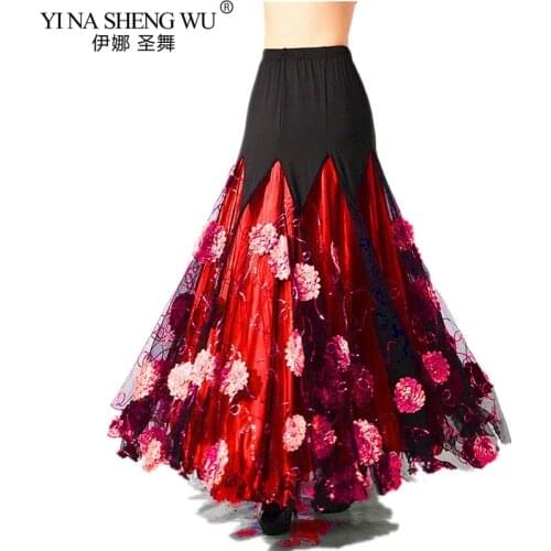 New Luxurious Adult Bellydance Costume Skirts Ballroom Dancing Gypsy Costume Skirt Belly Dance Waltz Indian Oriental Belly Skirt