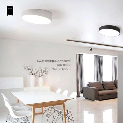 Round Dimmable Ceiling Light Fixture Modern Nordic LED Plafon Lamp Luminaria Living Study Dining Room Bedroom Balcony Corridor