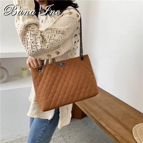 Ladies Shoulder Bags Chain Bags Fashion Big Bags Lingge Womens Bags Large Capacity Shopping Bags Messenger Bags Womens Bags