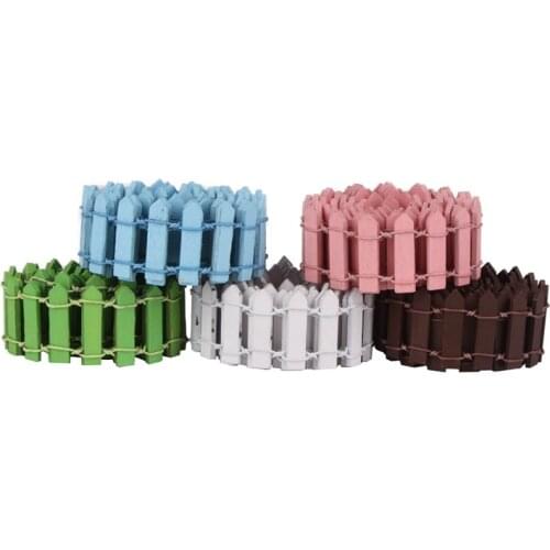 100cm Handmade Wood Fence Height 3cm Miniature Garden Building Mini Craft Micro Landscaping Accessories Fairy Garden Supplies