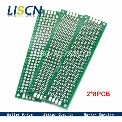 5pcs 2x8cm 2*8 Double Side Prototype PCB diy Universal Printed Circuit Board