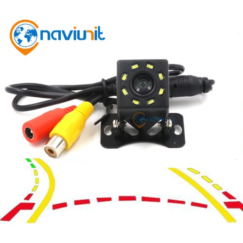 Naviunit universal car parking rear camera with reverse image HD cmos BACK UP waterproof 8 LED night vision camera