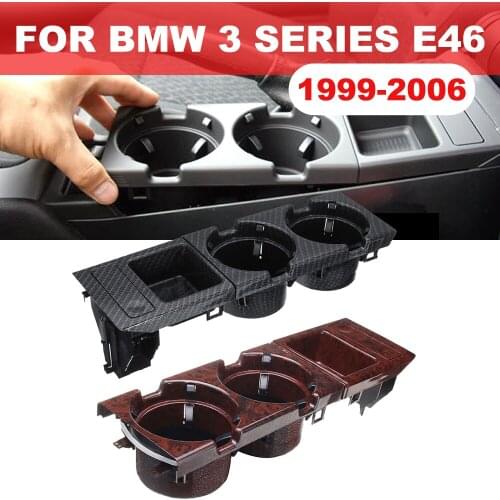 Car Front Center Console Cup Box Dual Drinks Cup Holder Beverage Stand Drink Water Bottle For BMW 3 Series E46 318i 320i 98-06