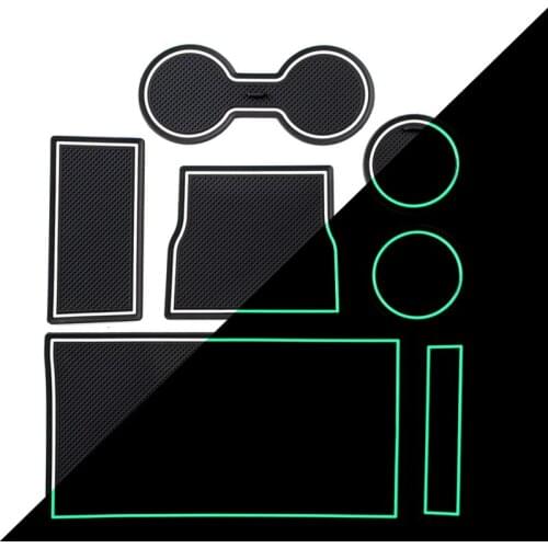 Car Non-slip Mats For Tesla MODEL 3 Car styling Cup mat door anti-slip mat Interior modification sticker Accessories