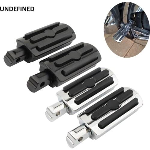Motorcycle Black Foot Pegs CNC Front Rear Footpeg Rest For Harley Heritage Classic Softail Breakout FatBob StreetBob FLS 18-2020