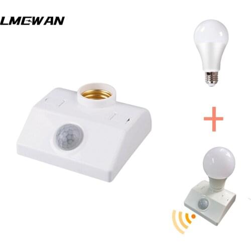 Human body infrared sensor lamp holder E27LED220V110V interface PIR motion sensor switch human body sensor household lamp holder