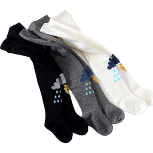 Childrens Socks 2016 Autumn Cloud Pattern Jacquard Cotton Baby Pantyhose All-match Combed Cotton Socks Girls Warm