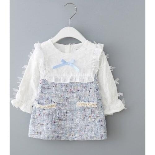 6 9 12 18 24 M Baby Long Sleeve Dress for Newborn Baby Girls Clothes Fashion Design baby Birthday Party Princess Dresses Dress