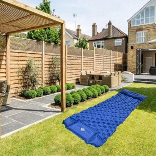 Camping Sleeping Pad Inflatable Air Mattresses Outdoor Mat Furniture Bed Ultralight Cushion Pillow Hiking Trekking