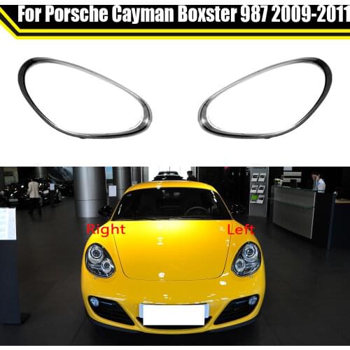 Car Front Headlamp Caps For Porsche Macan Boxster 987 2009~2011 Xenon ​Glass Headlight Cover Auto Lampshade Lamp Lens Shell