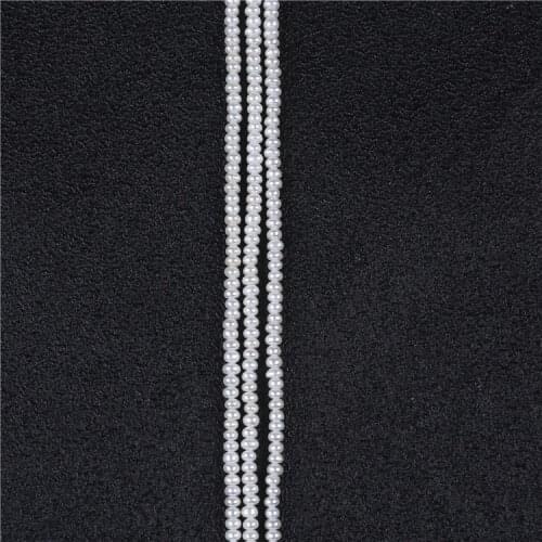Best quality 2.5-3mm button fresh water pearl strands