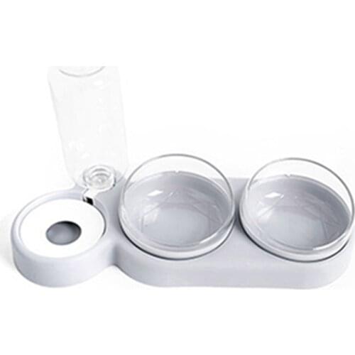 Pet Dogs Cats Bowl Feeder Food Water Container Dispenser For Dogs Cats Drinking Supplies Automatic Pet Feeder
