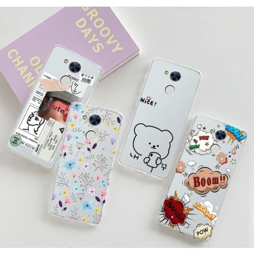 For Huawei Honor 6A 6c Pro Clear Cute Silicone Soft TPU case Cover Honor 6A 6c Honor6A Honor6c 6 A C Pro Phone Back Cover Cases