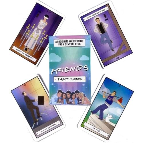 Friends Tarot Deck Leisure Party Table Game High Quality Fortune-telling Prophecy Oracle Cards With Guide Book