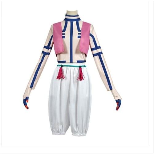 New Cosplay Anime Demon Slayer Costume Suit Blade Winding Sanyi Woza Adults Costume Top+pants+gloves Set Factory Direct Sale