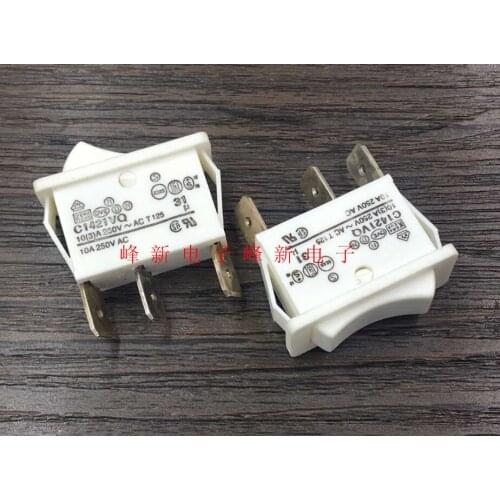 Original new 100% 2gear 3pin self reset and non reset one rocker switch power switch board switch C1421VQ
